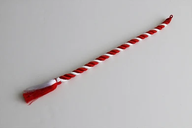 紅白 鈴紐 綿芯 1尺